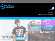 Tablet Screenshot of bornofwater.com